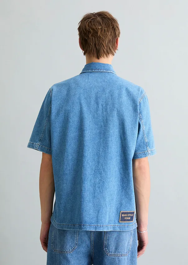 Рубашка джинсовая из волокон листьев ананаса