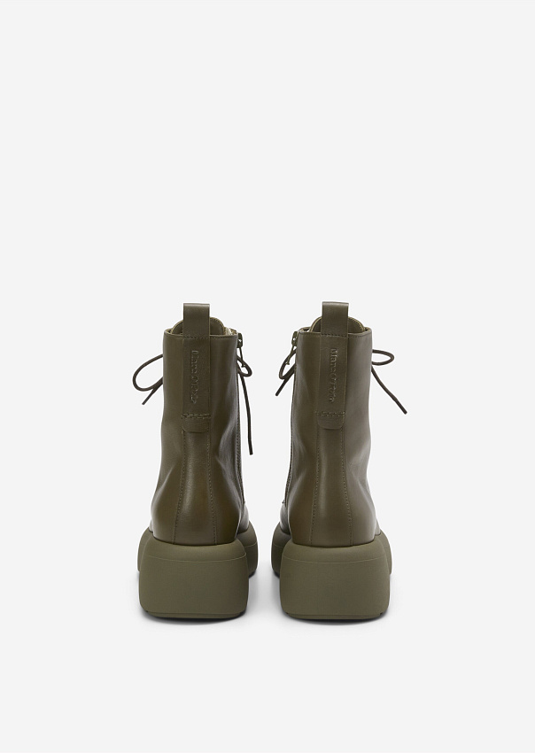 Ботинки на шнуровке из гладкой кожи для женщин – купить в официальноминтернет-магазине Marc OPolo