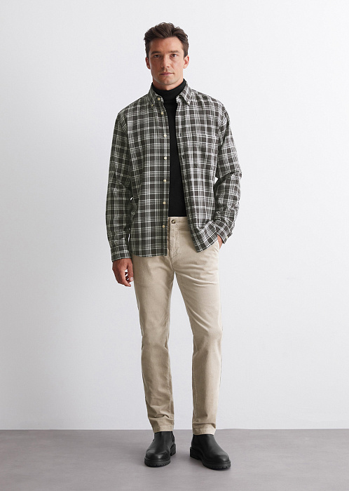 Фланелевая рубашка из органического хлопка