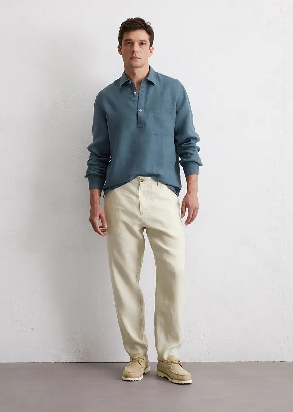 Рубашка из чистого льна Marc o'Polo - фото 3