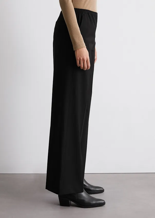 Широкие брюки из смесовой шерсти