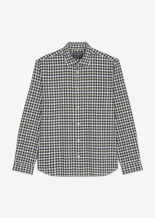 Рубашка в клетку из органического хлопка Marc o'Polo - фото 6