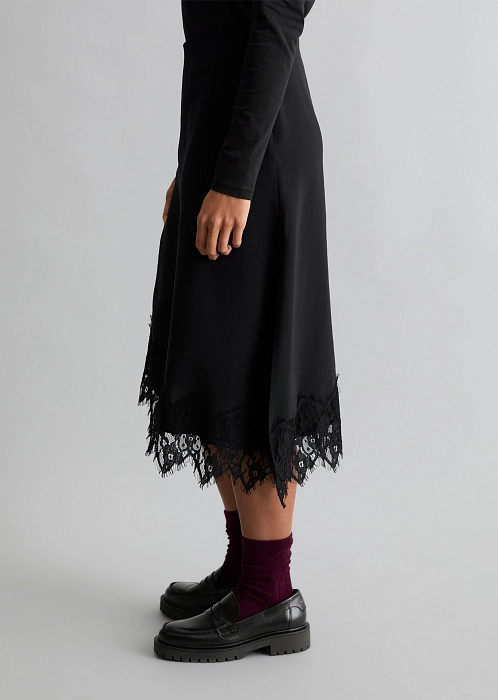 Юбка с кружевом из модала TENCEL™