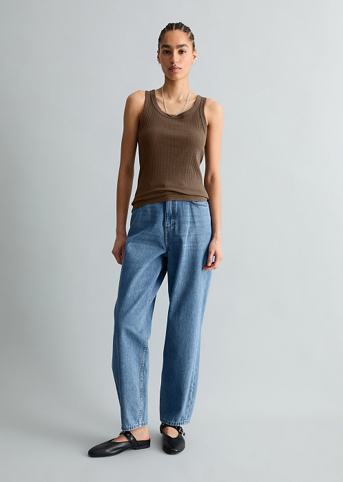 Топ из хлопкового джерси