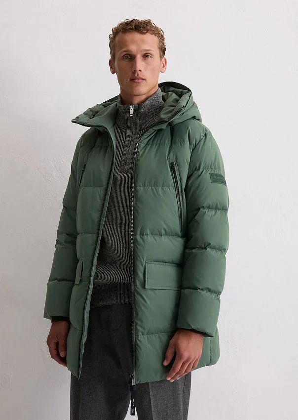 Пуховик стеганый с фиксированным капюшоном Marc o'Polo - фото 1