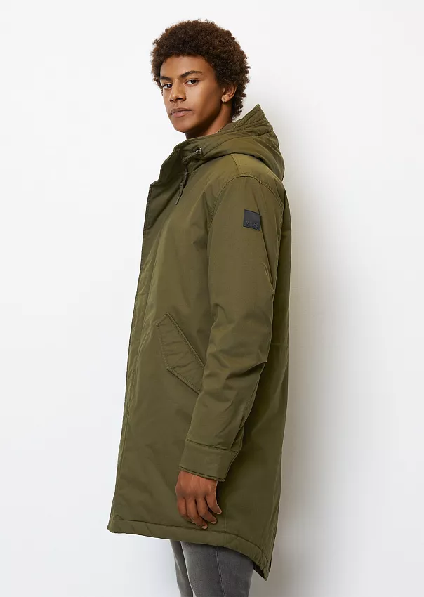 Парка с капюшоном из органического хлопка с эластаном Marc o'Polo - фото 5