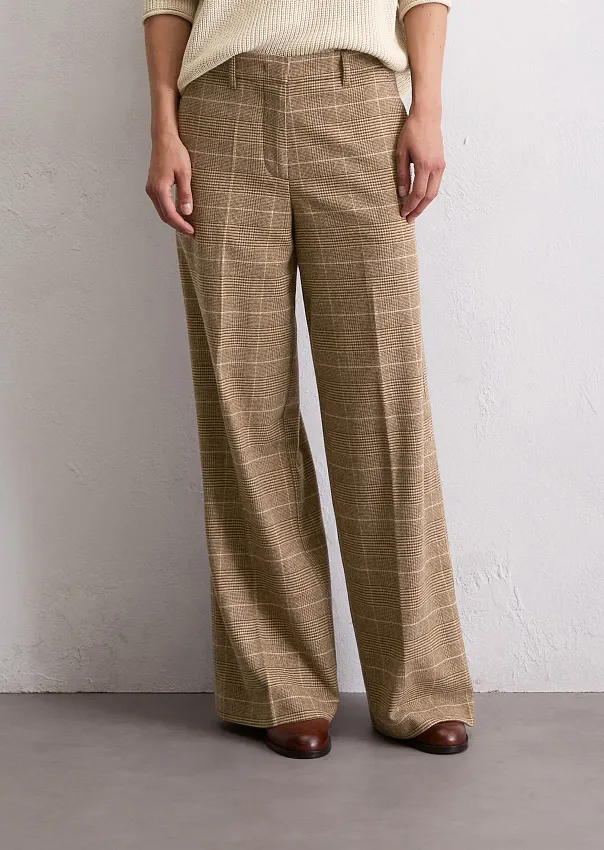 Широкие брюки из смесовой шерсти Marc o'Polo - фото 3