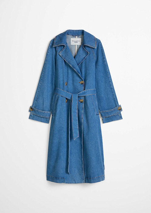 Тренч джинсовый из волокон листьев ананаса