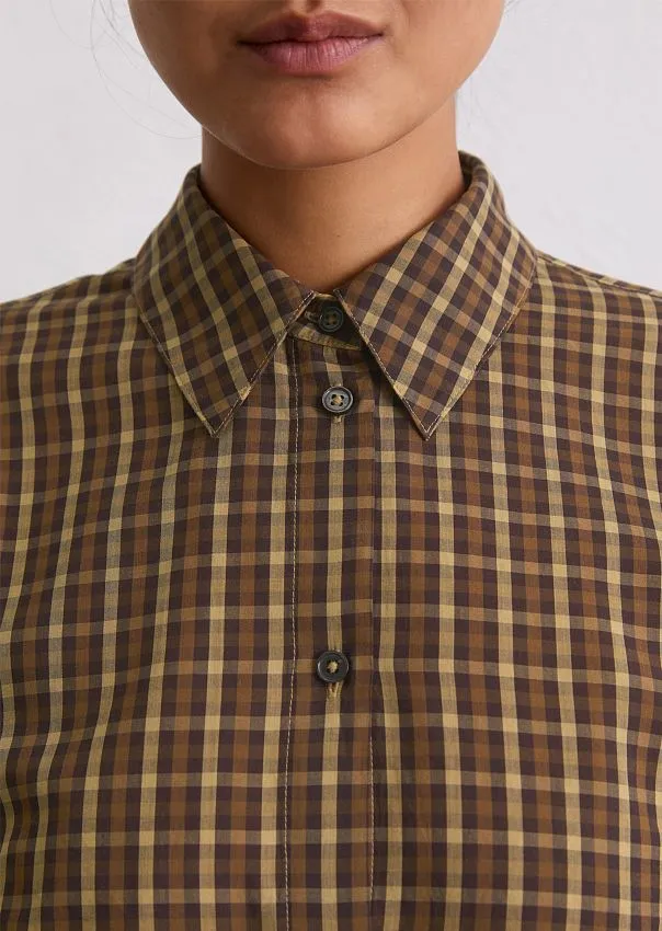 Рубашка в клетку из органического хлопка с лиоцеллом Marc o'Polo - фото 4