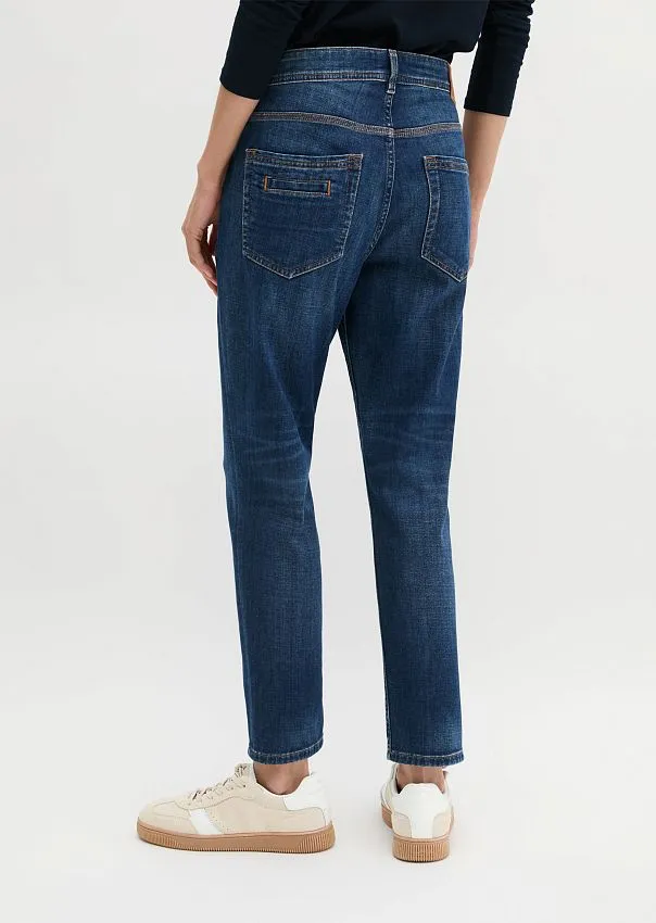 Джинсы бойфренды из смесового хлопка