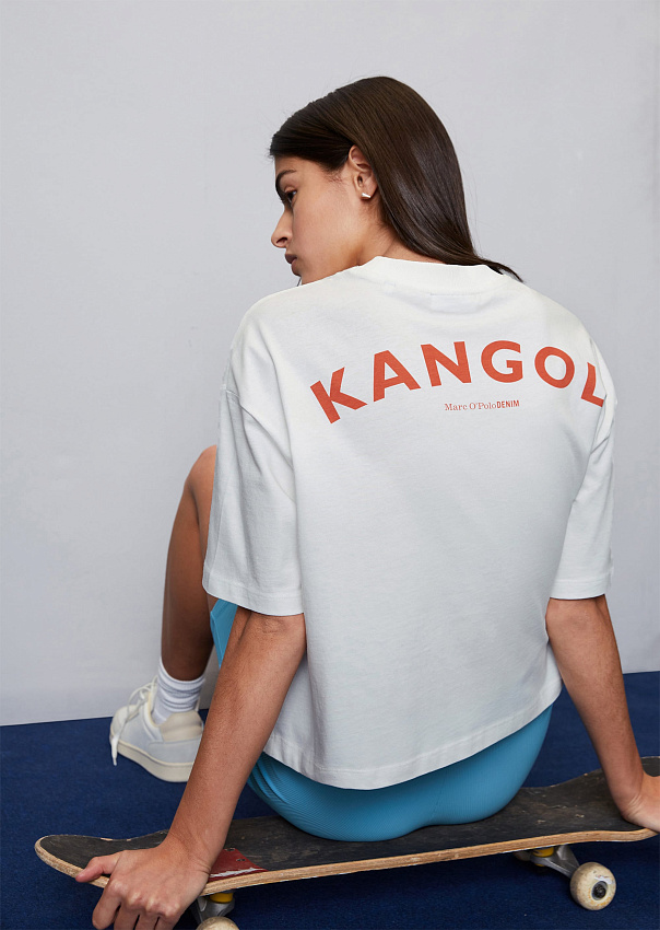 Укороченная свободная футболка MO'PD x KANGOL Marc o'Polo - фото 1