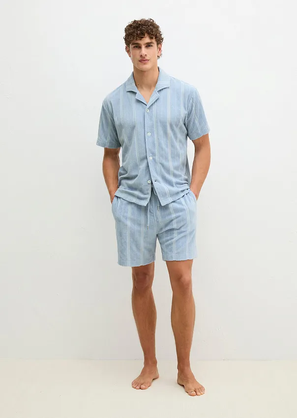 Рубашка из махрового трикотажа