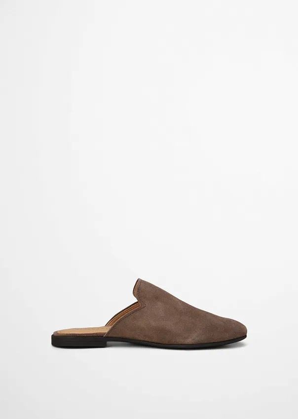 Мюли из натуральной замши