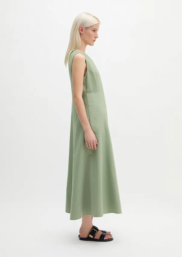 Платье из хлопка, лиоцелла и льна