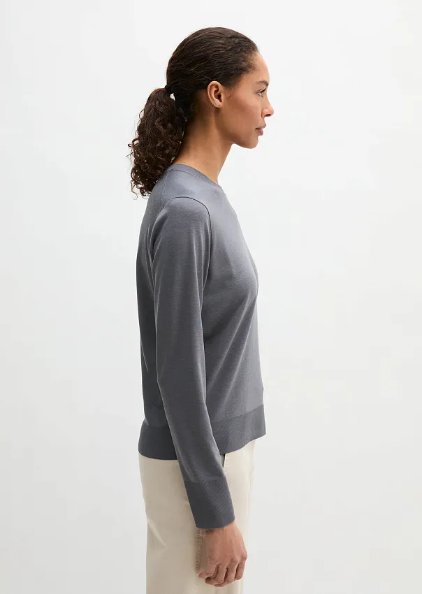 Лонгслив из смеси лиоцелла и хлопка