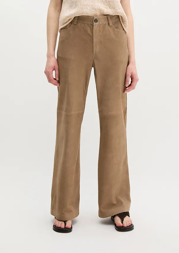 Брюки из натуральной замши
