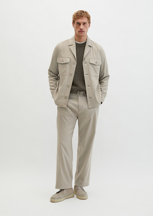 Рубашка верхняя из смесового льна
