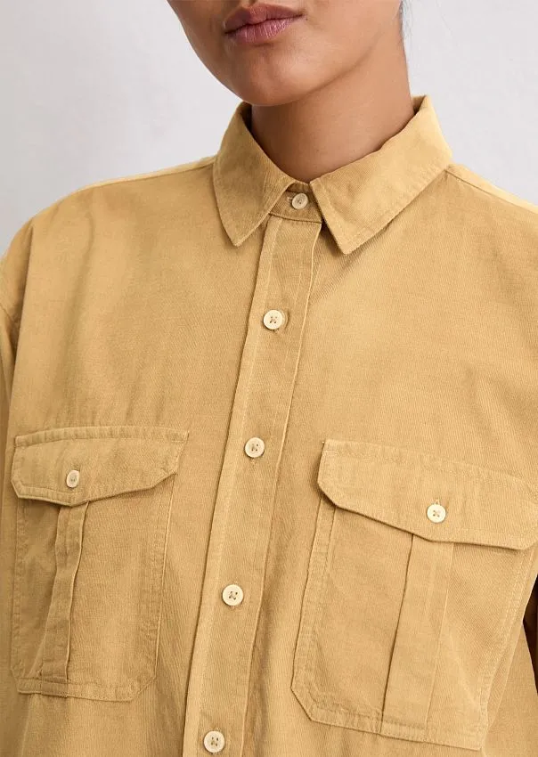 Рубашка вельветовая из органического хлопка и лиоцелла Marc o'Polo - фото 4