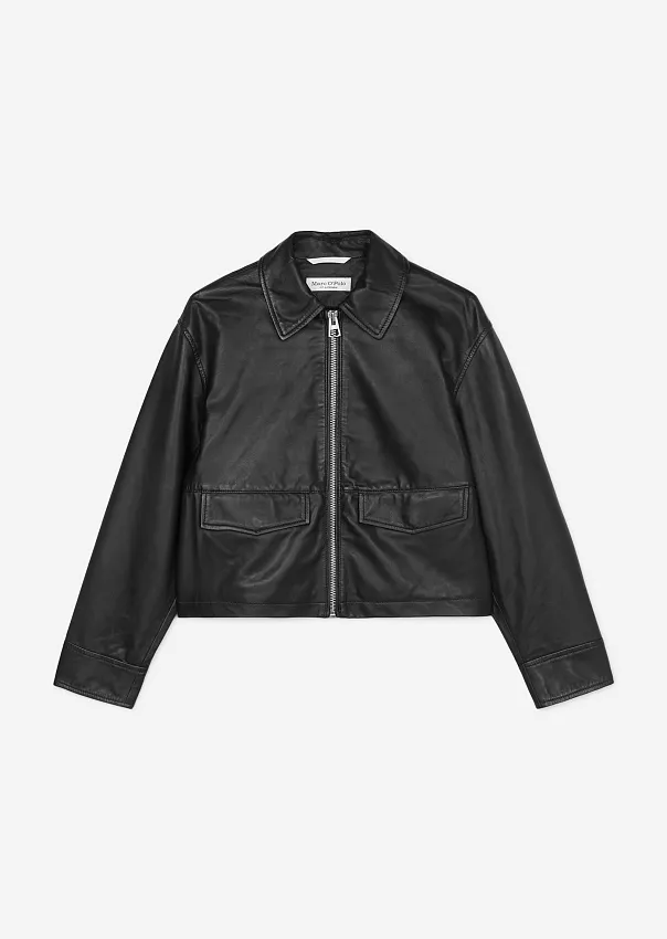 Куртка из кожи наппа Marc o'Polo - фото 6