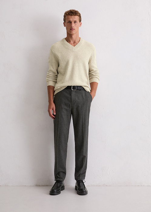 Пуловер из смесовой шерсти