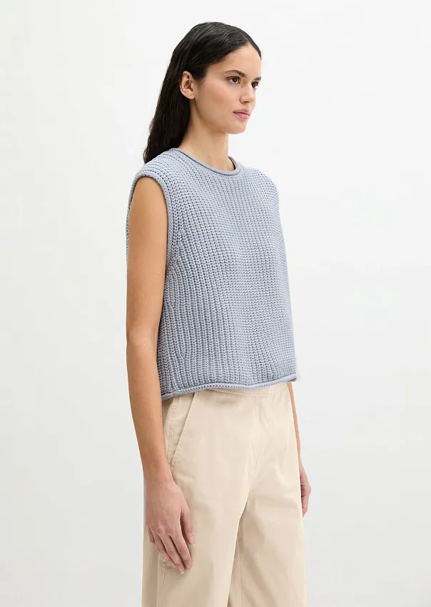 Жилет из смесового хлопка
