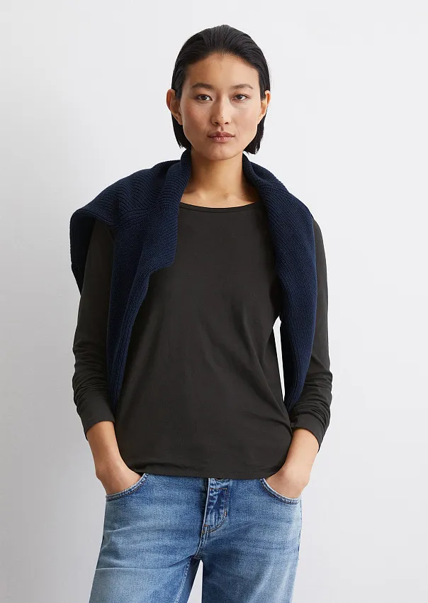 Лонгслив из органической хлопковой ткани Marc o'Polo - фото 1