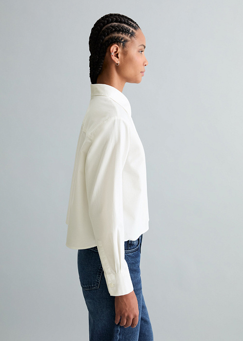 Рубашка укороченная из органического хлопка