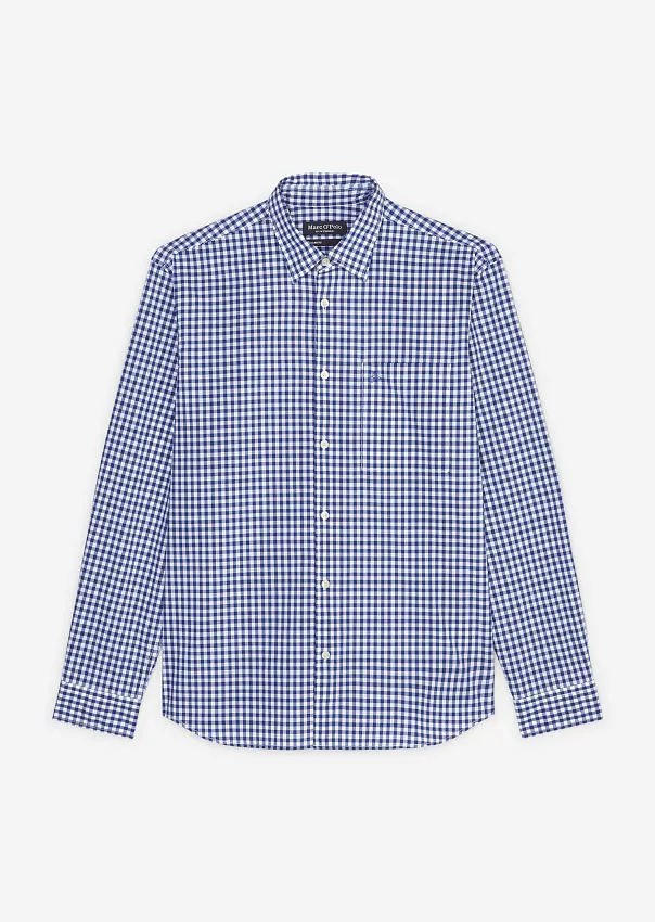 Рубашка в клетку из органического хлопка Marc o'Polo - фото 6