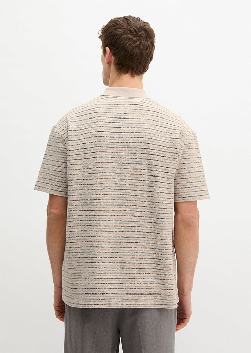 Рубашка из фактурного джерси