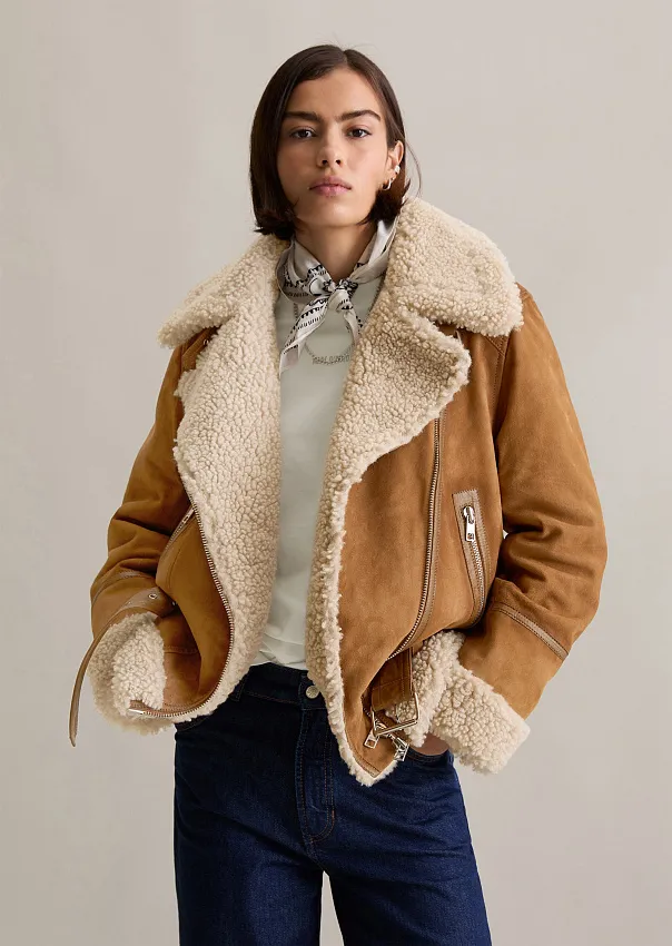 Куртка-авиатор из натуральной замши Marc o'Polo - фото 1