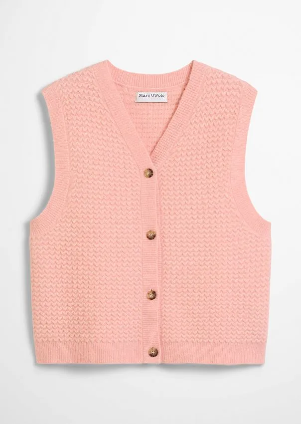 Жилет из смесовой шерсти с добавлением альпаки Marc o'Polo - фото 6