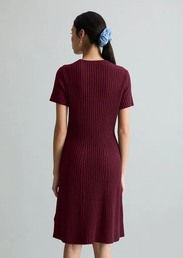 Платье трикотажное из смесового хлопка