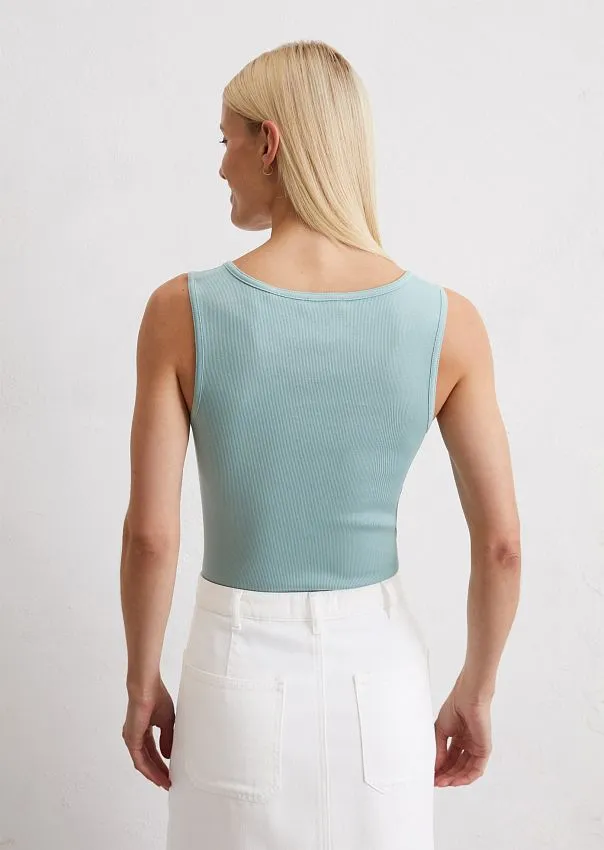 Топ из смесового хлопка Marc o'Polo - фото 2