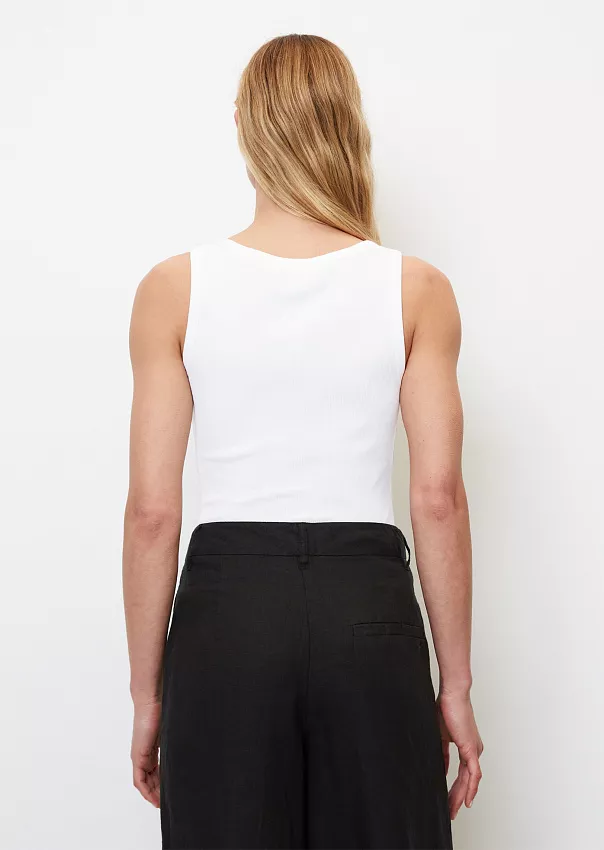 Майка в рубчик из джерси Marc o'Polo - фото 2