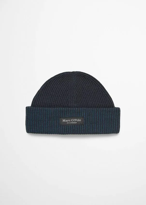 Шапка бини из органического хлопка и шерсти Marc o'Polo - фото 1