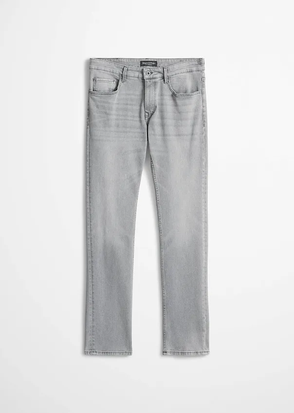 Джинсы зауженные из смесового хлопка