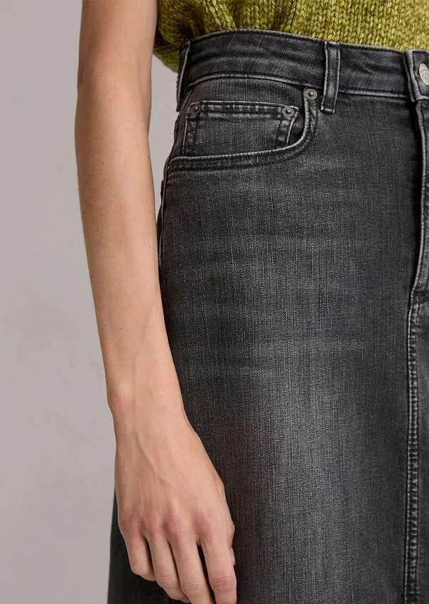 Джинсовая юбка из смесового хлопка Marc o'Polo - фото 4