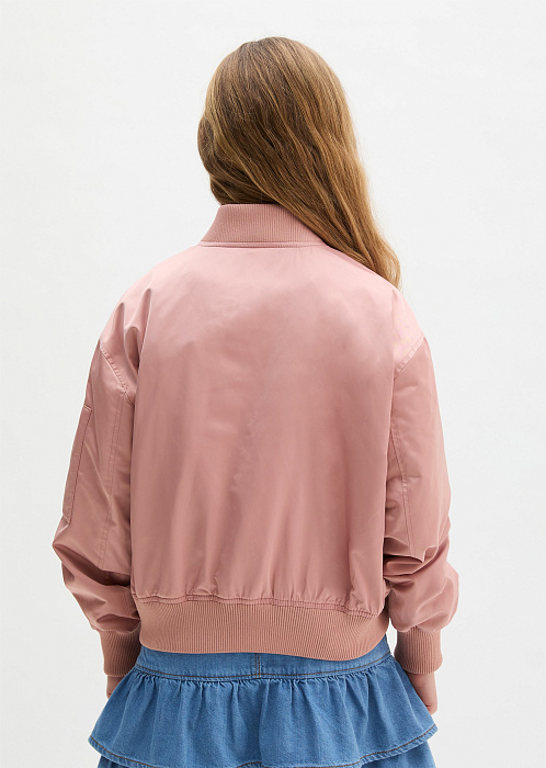 Бомбер из переработанного полиэстера