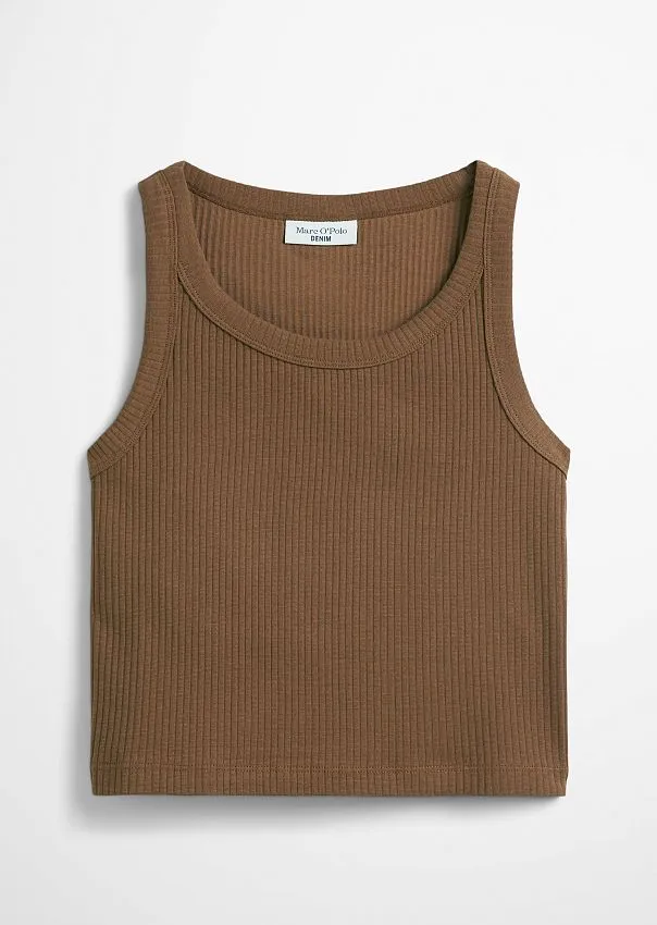 Топ из смесового хлопка Marc o'Polo - фото 6