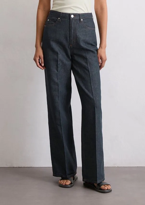 Широкие джинсы TOLVA из органического хлопка и льна Marc o'Polo - фото 3