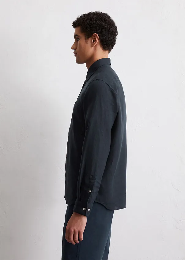 Рубашка из чистого льна Marc o'Polo - фото 5