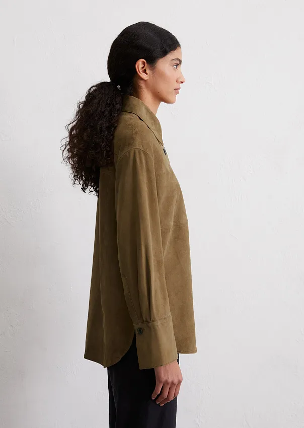 Рубашка из натуральной замши Marc o'Polo - фото 5