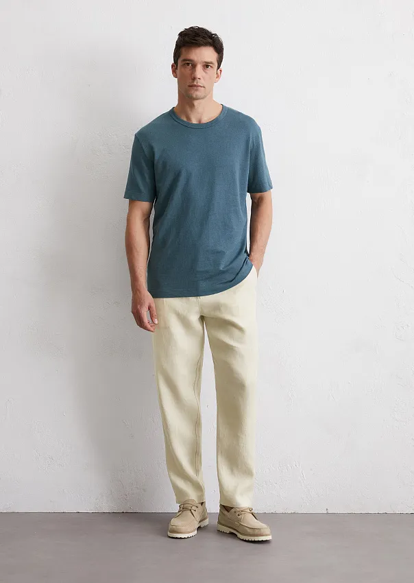 Футболка изо льна и органического хлопка Marc o'Polo - фото 3