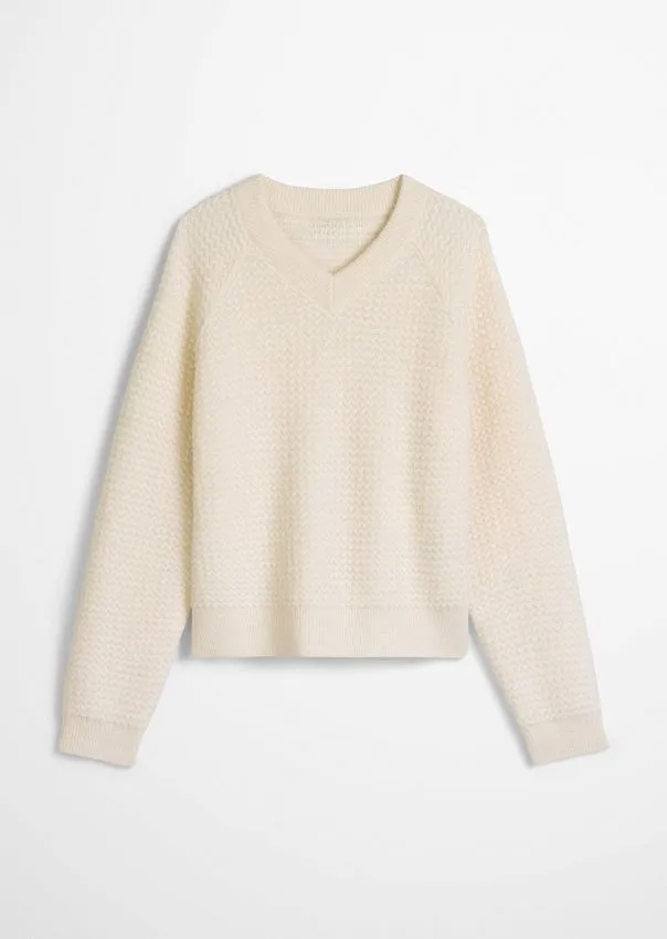 Свитер с V-образным вырезом из смесовой шерсти Marc o'Polo - фото 6