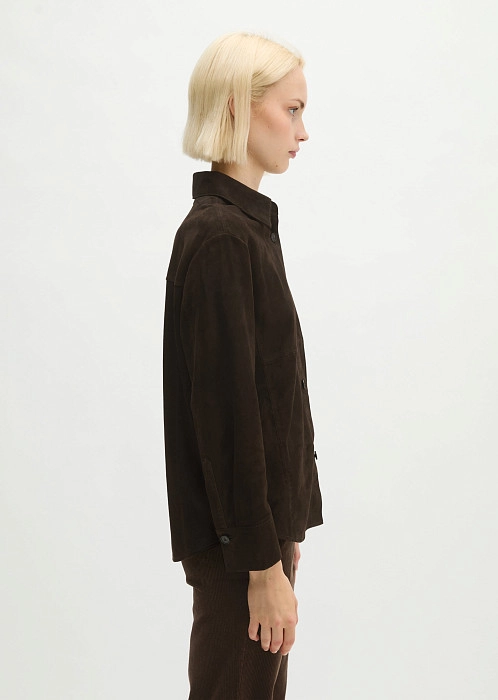 Рубашка из натуральной замши
