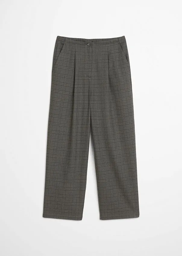 Брюки в клетку из полиэстера и вискозы Marc o'Polo - фото 6