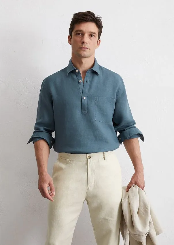 Рубашка из чистого льна Marc o'Polo - фото 1