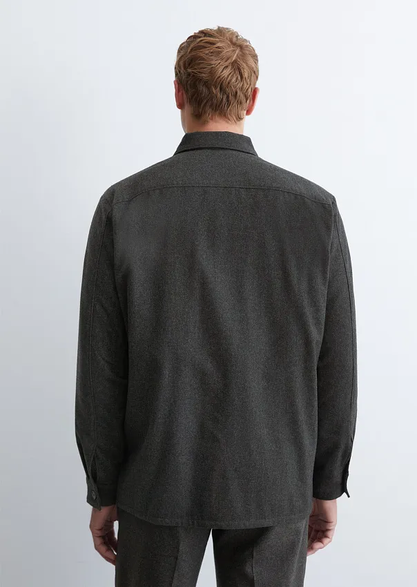 Верхняя рубашка из смесовой шерсти