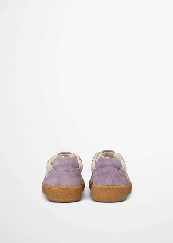 Кеды из натуральной замши и сетки