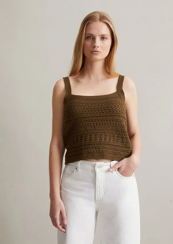 Вязаный топ из органического хлопка Marc o'Polo - фото 1